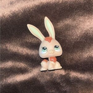 Littlest Pet Shop Bunny Figure - Cream and Brown